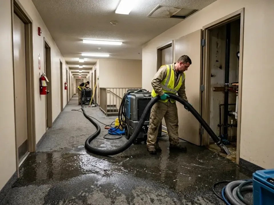 multi-unit-apartment-hallway-f-005 — frequently asked questions, Emergency Burst Pipe Water Extraction & Removal in Cedar Gr…
